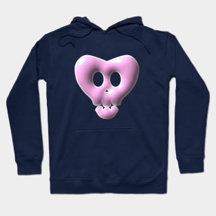 cute pink soft skull Hoodie